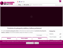 Tablet Screenshot of lapeluqueriaenlaweb.com